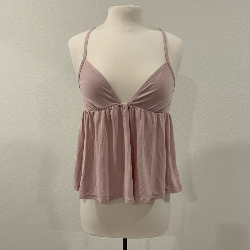 Pink spaghetti strap